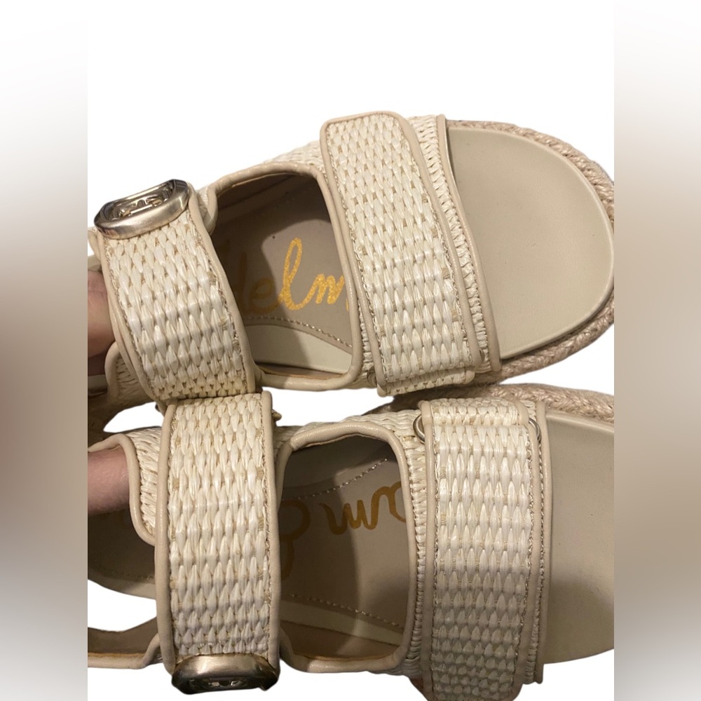 Women’s Sam Edelman Arlo Strappy Sandal Linen Raffia - Picture 5 of 7